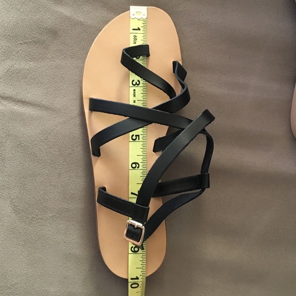 NWT Topshop black leather strappy sandals - Picture 6 of 6